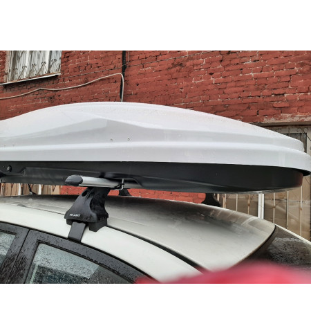 Автобокс на крышу Diamond 500 White (220*80*44) 500л. в Тюмени