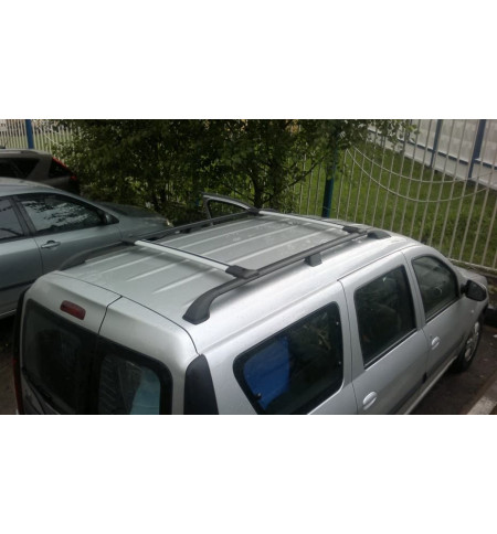 Багажник на рейлинги для JAC JS4 Diamond серый в Тюмени